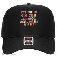 It's Me Hi I'm The School Social Worker Back To School Funny Hat thumb 0