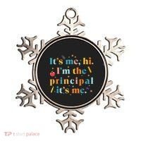 Its Me Hi IM The Principal Its Me Funny Teacher Quote Ornament thumb 0