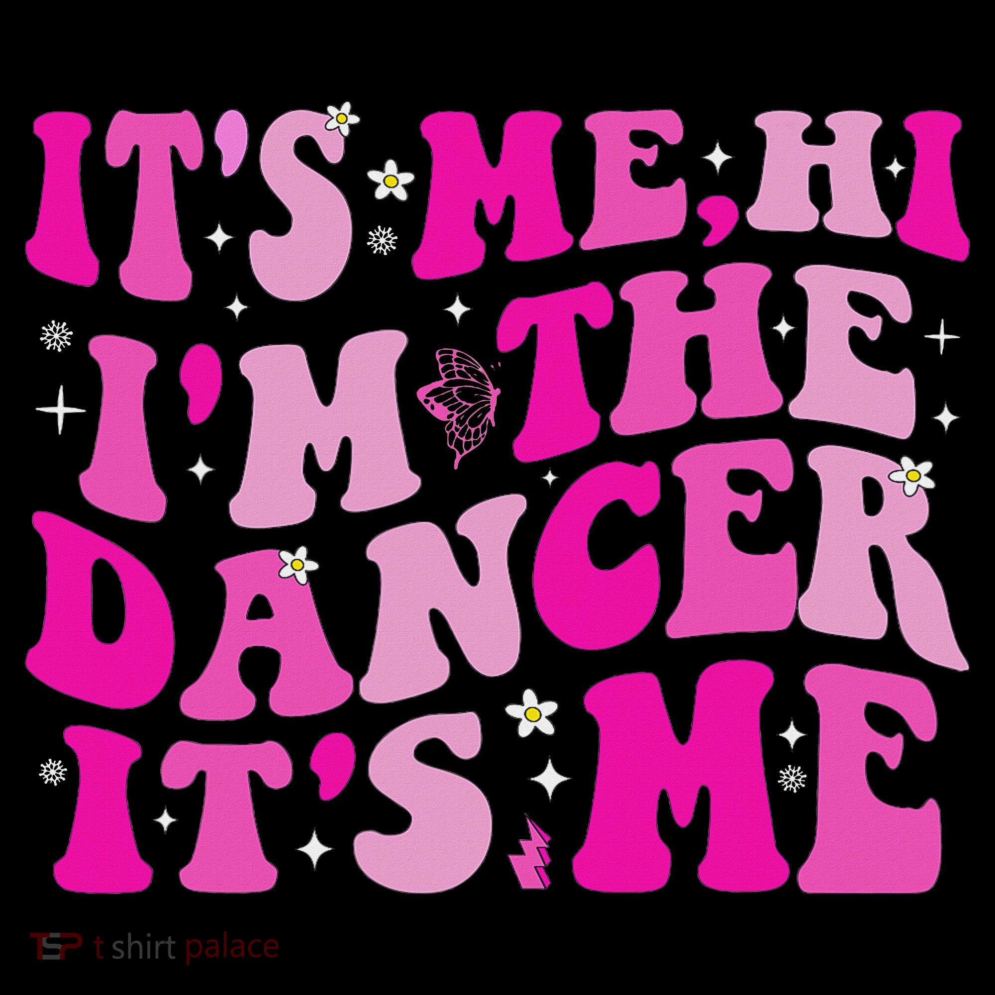 It's Me Hi I'm The Dancer It's Me Dancers Teacher Stripe Pom Pom Beanie
