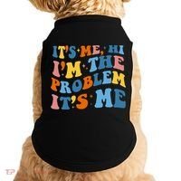 It's Me Hi I'm The Problem It's Me Funny Retro Doggie Tank thumb 0