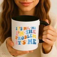 It's Me Hi I'm The Problem It's Me Funny Retro Coffee Mug thumb 3