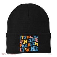 It's Me Hi I'm The Problem It's Me Funny Retro Beanie thumb 0