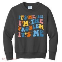 It's Me Hi I'm The Problem It's Me Funny Retro Kids Sweatshirt thumb 0