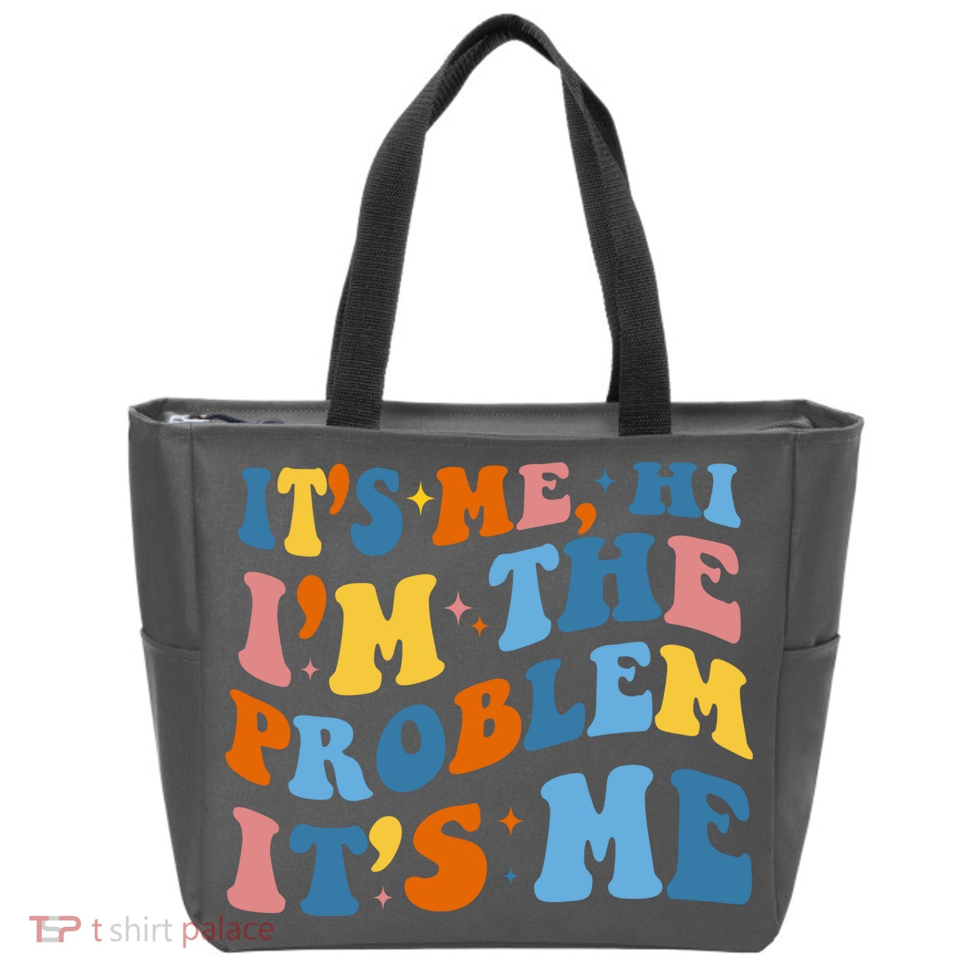 It's Me Hi I'm The Problem It's Me Funny Retro Tote Bag