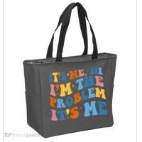 It's Me Hi I'm The Problem It's Me Funny Retro Tote Bag thumb 2