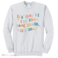 It's Me Hi I'm The Cool Mom It's Me Groovy Retro Sweatshirt thumb 0