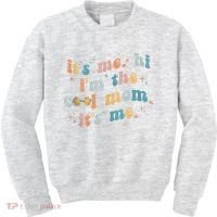 It's Me Hi I'm The Cool Mom It's Me Groovy Retro Kids Sweatshirt thumb 0