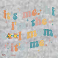 It's Me Hi I'm The Cool Mom It's Me Groovy Retro Kids Sweatshirt thumb 2