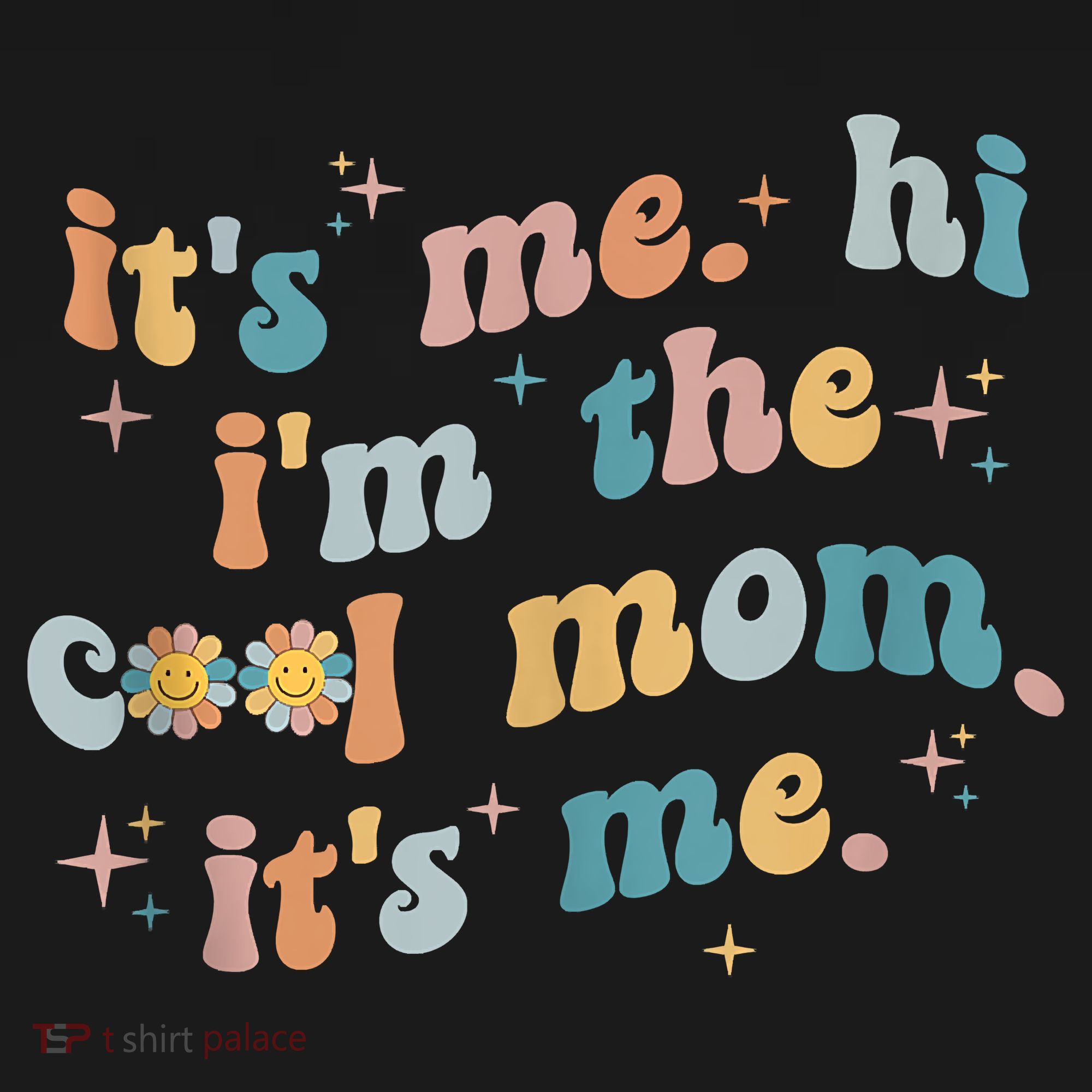 It's Me Hi I'm The Cool Mom It's Me Groovy Retro Women's Hoodie