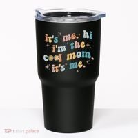 It's Me Hi I'm The Cool Mom It's Me Groovy Retro Tumbler thumb 0