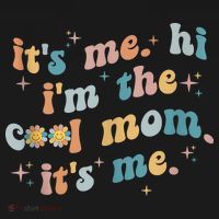 It's Me Hi I'm The Cool Mom It's Me Groovy Retro Women's Tank Top thumb 5