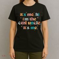 Its Me Hi Im The Cool Uncle Its Me Groovy Family Matching T-Shirt thumb 4