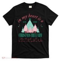 In My Heart Is A Christmas Xmas Tree Farm Vintage Clothing T-Shirt thumb 0