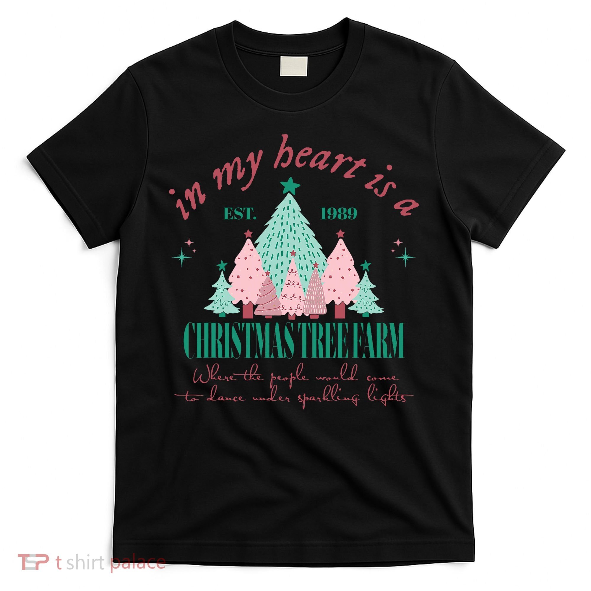In My Heart Is A Christmas Xmas Tree Farm Vintage Clothing T-Shirt