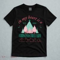 In My Heart Is A Christmas Xmas Tree Farm Vintage Clothing T-Shirt thumb 5