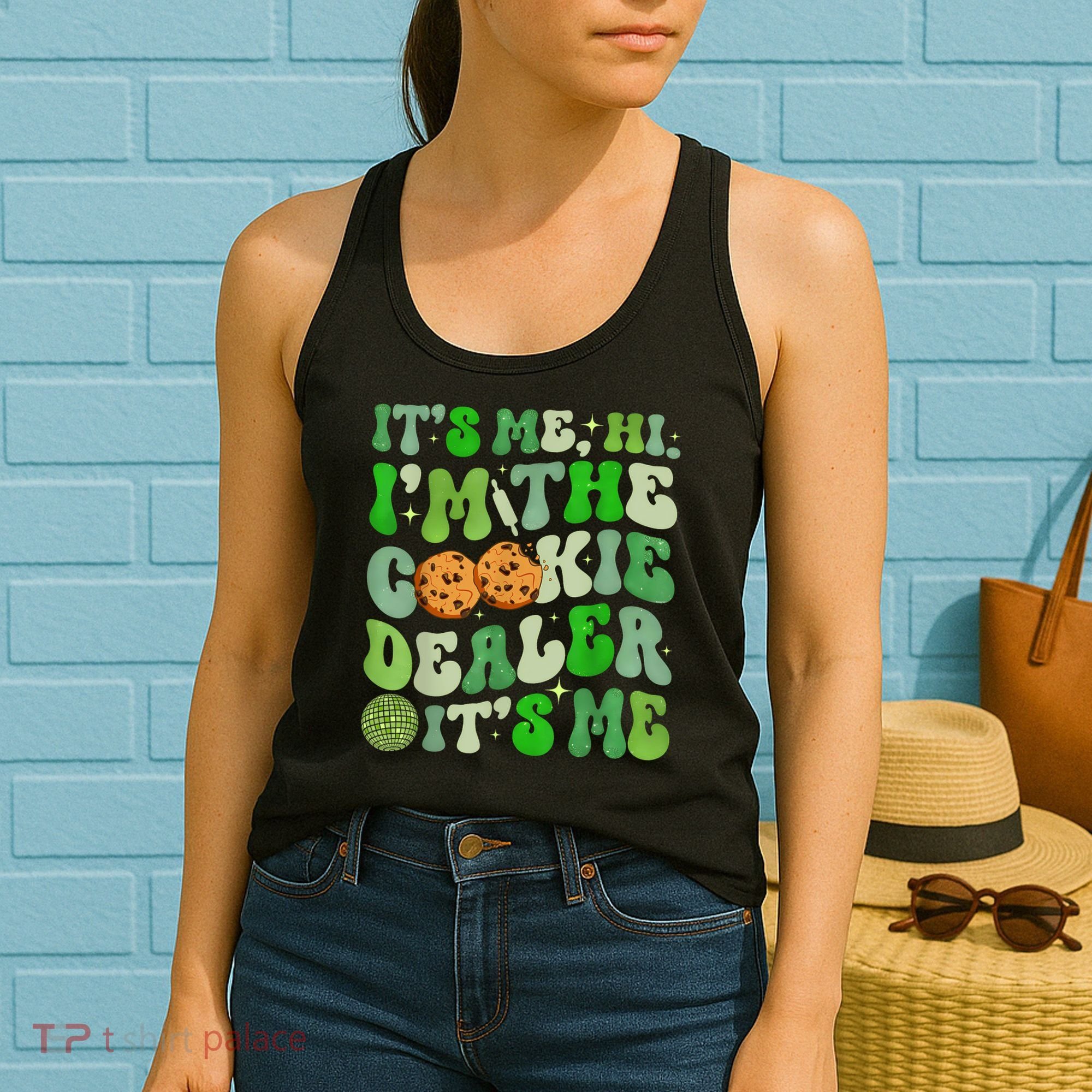 Its Me Hi Im The Cookie Dealer Girl Scout Troop Scouting Women's Tank Top