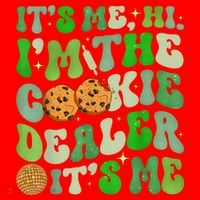 Its Me Hi Im The Cookie Dealer Girl Scout Troop Scouting Santa Hat thumb 1