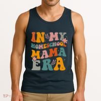In My Homeschool Mama Era Funny Mom Teacher Gift Tank Top thumb 3