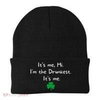 It’s Me Hi I’m The Drunkest It’s Me St Patricks Day Shamrock Beanie thumb 0