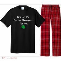It’s Me Hi I’m The Drunkest It’s Me St Patricks Day Shamrock Pajama Set thumb 0