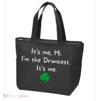 It’s Me Hi I’m The Drunkest It’s Me St Patricks Day Shamrock Tote Bag thumb 3