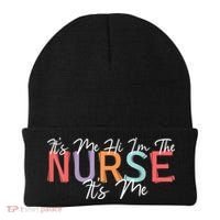 Its Me Hi I'm The Nurse RN ER NICU Nursing Beanie thumb 0