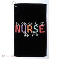 Its Me Hi I'm The Nurse RN ER NICU Nursing Golf Towel thumb 0