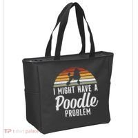 I Might Have A Poodle Problem Funny Poodle Dog Tote Bag thumb 2