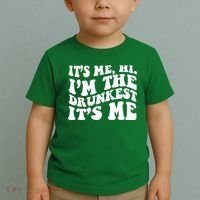 Its Me Hi Im The Drunkest Its Me St Patricks Day Toddler T-Shirt thumb 2