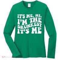 Its Me Hi Im The Drunkest Its Me St Patricks Day Women's Long Sleeve Shirt thumb 0
