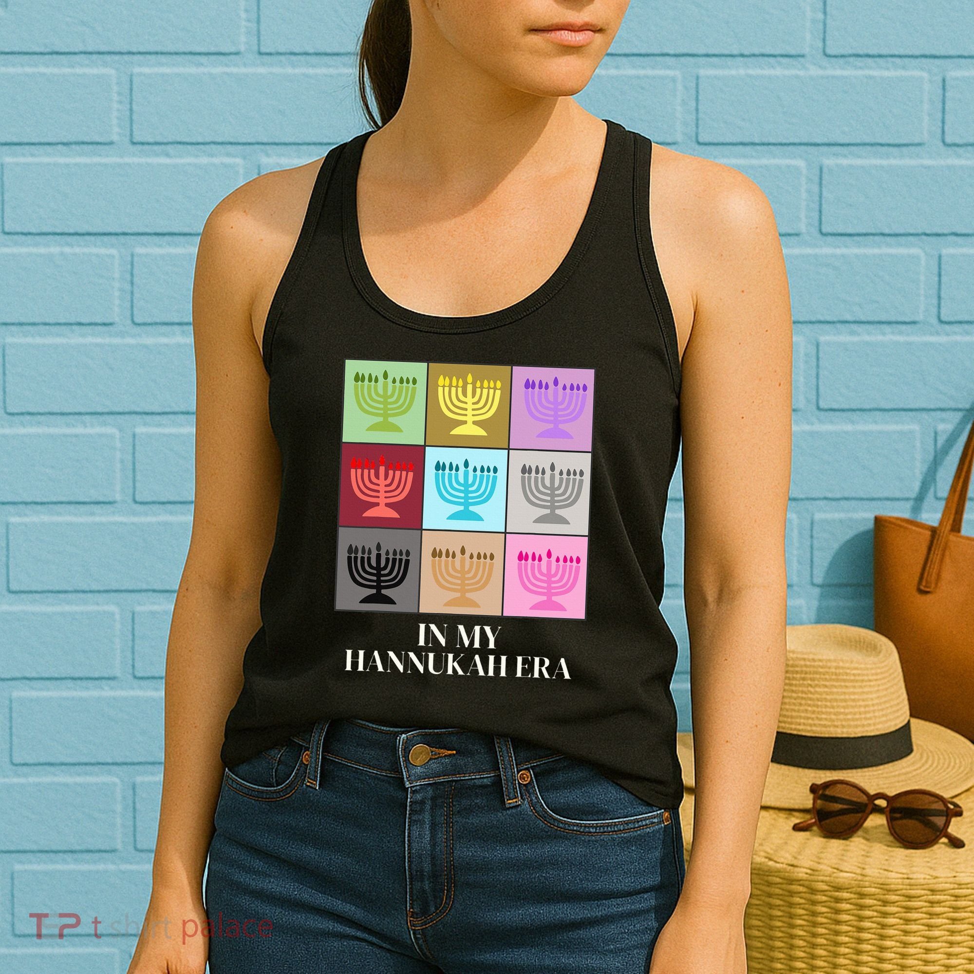 In My Hanukkah Era Ugly Jewish Xmas Funny Christmas Hanukkah  Women's Tank Top