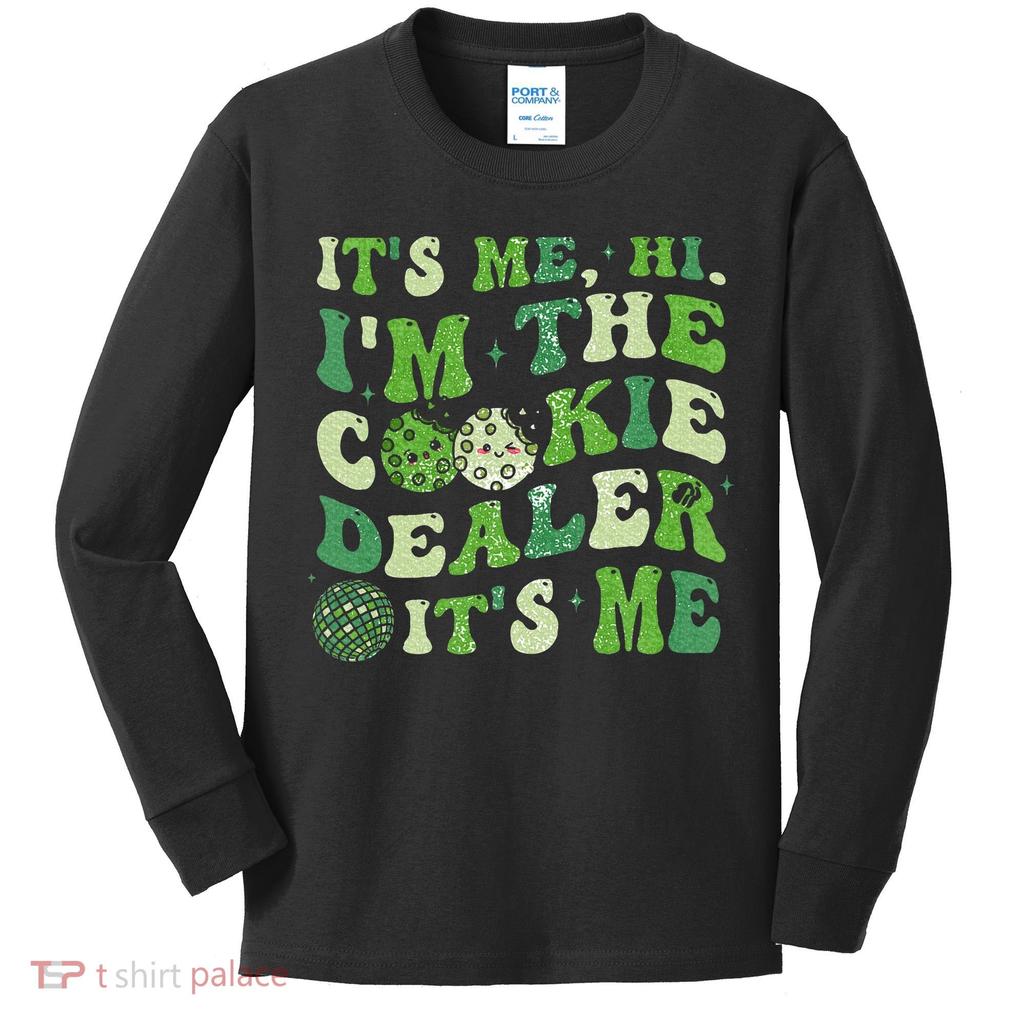 Its Me Hi Im The Cookie Dealer Scout Troop Scouting Kids Long Sleeve Shirt