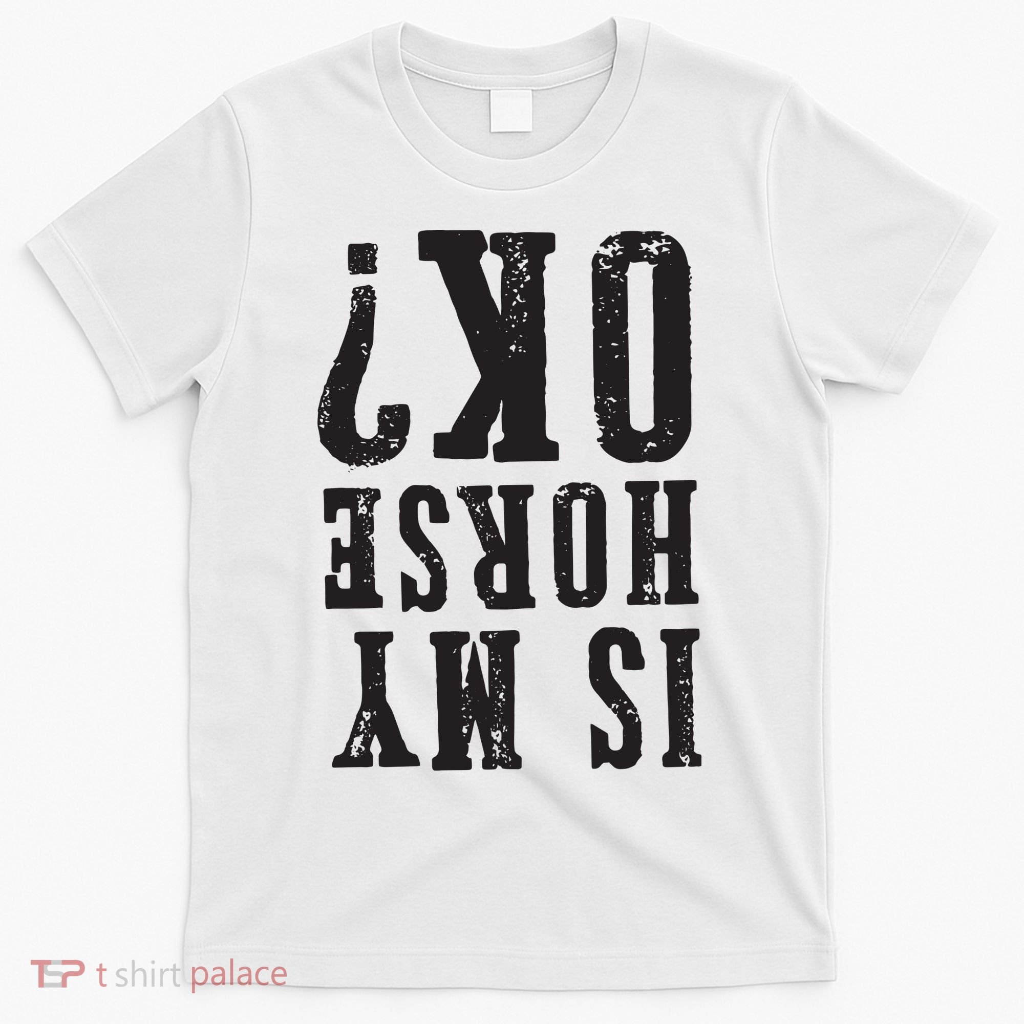 Is My Horse Ok Horseback Riding Gift For Equestrian Lover T-Shirt