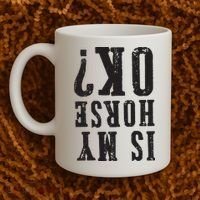 Is My Horse Ok Horseback Riding Gift For Equestrian Lover Coffee Mug thumb 2