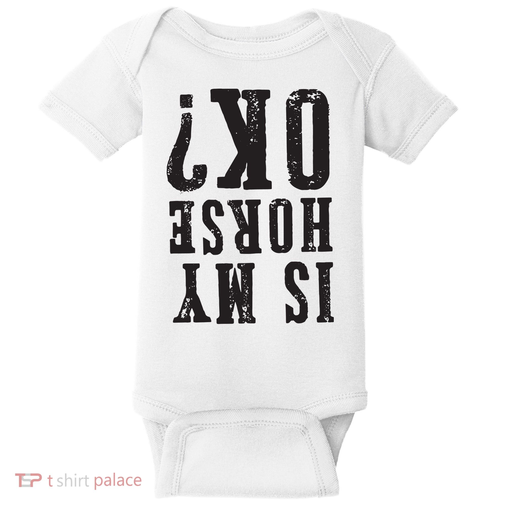 Is My Horse Ok Horseback Riding Gift For Equestrian Lover Baby Bodysuit