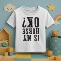 Is My Horse Ok Horseback Riding Gift For Equestrian Lover Toddler T-Shirt thumb 3