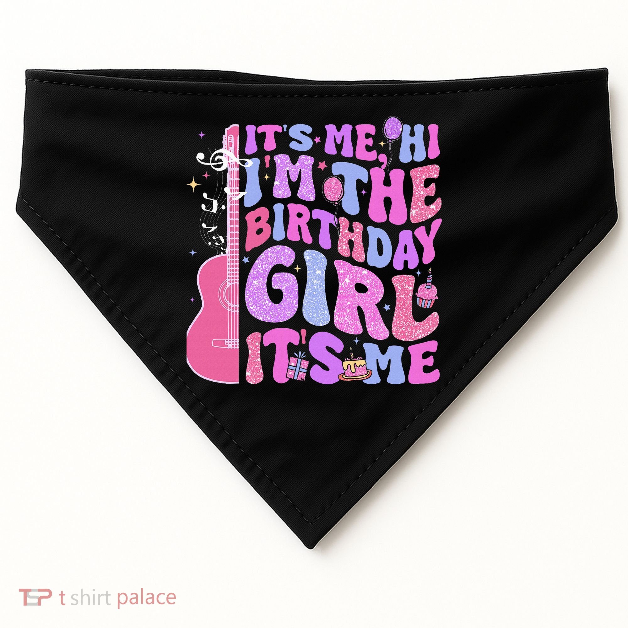Its Me Hi Im Birthday USA-Made Doggie Bandana