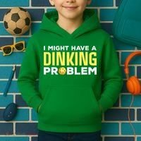 I Might Have A Drinking Problem Cool Pickleball Dink Pickleball Player Gift Kids Hoodie thumb 2