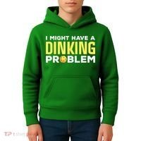 I Might Have A Drinking Problem Cool Pickleball Dink Pickleball Player Gift Kids Hoodie thumb 4