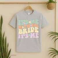 It's Me Hi I'm The Bride It's Me Funny Quotes Bride T-Shirt thumb 2