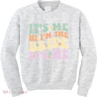 It's Me Hi I'm The Bride It's Me Funny Quotes Bride Kids Sweatshirt thumb 0