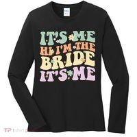 It's Me Hi I'm The Bride It's Me Funny Quotes Bride Women's Long Sleeve Shirt thumb 0