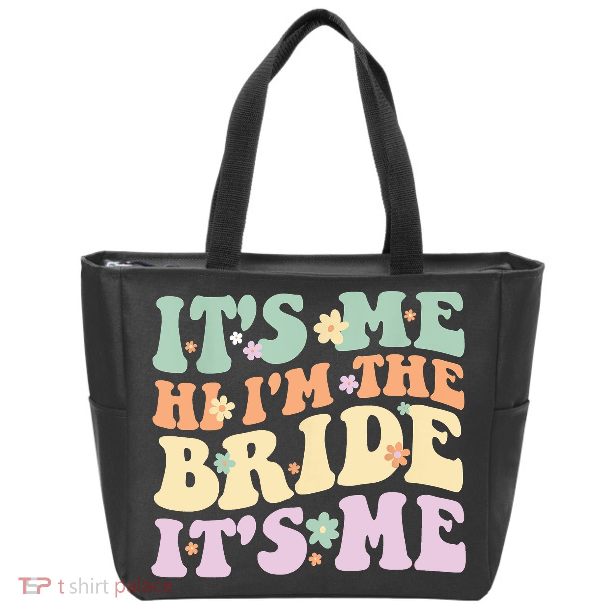 It's Me Hi I'm The Bride It's Me Funny Quotes Bride Tote Bag