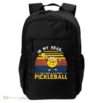 In My Head Funny Pickleball Backpack