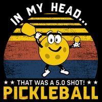 In My Head Funny Pickleball Bucket Hat thumb 4