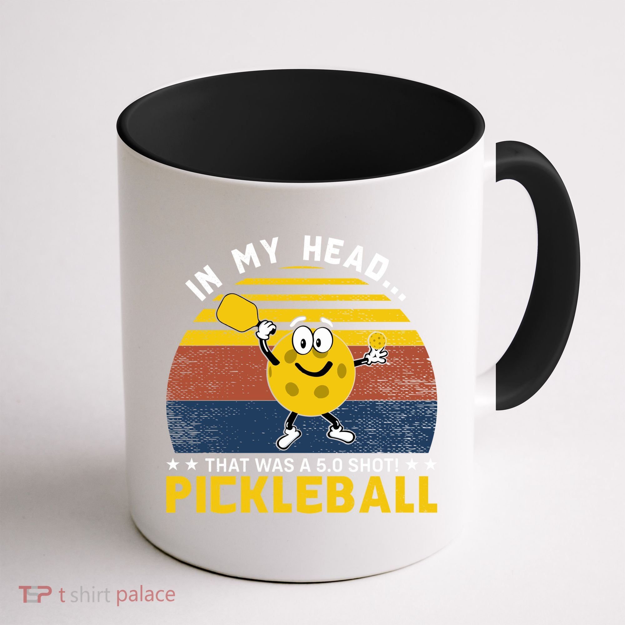 In My Head Funny Pickleball Coffee Mug
