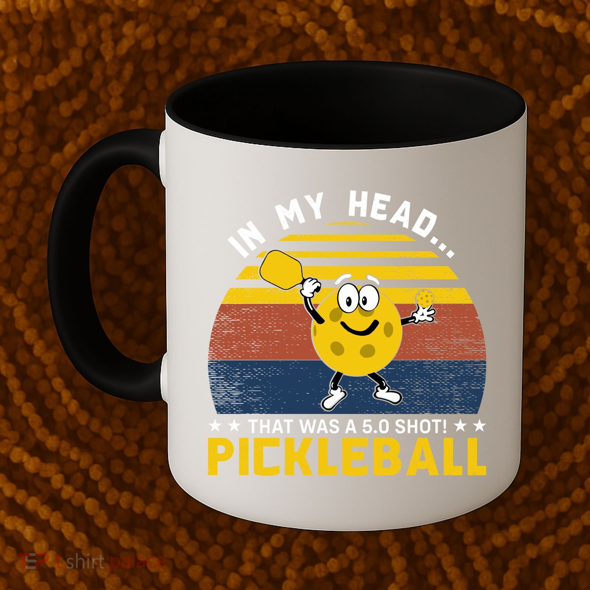 In My Head Funny Pickleball Coffee Mug