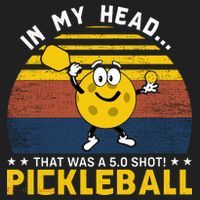 In My Head Funny Pickleball Hat thumb 2