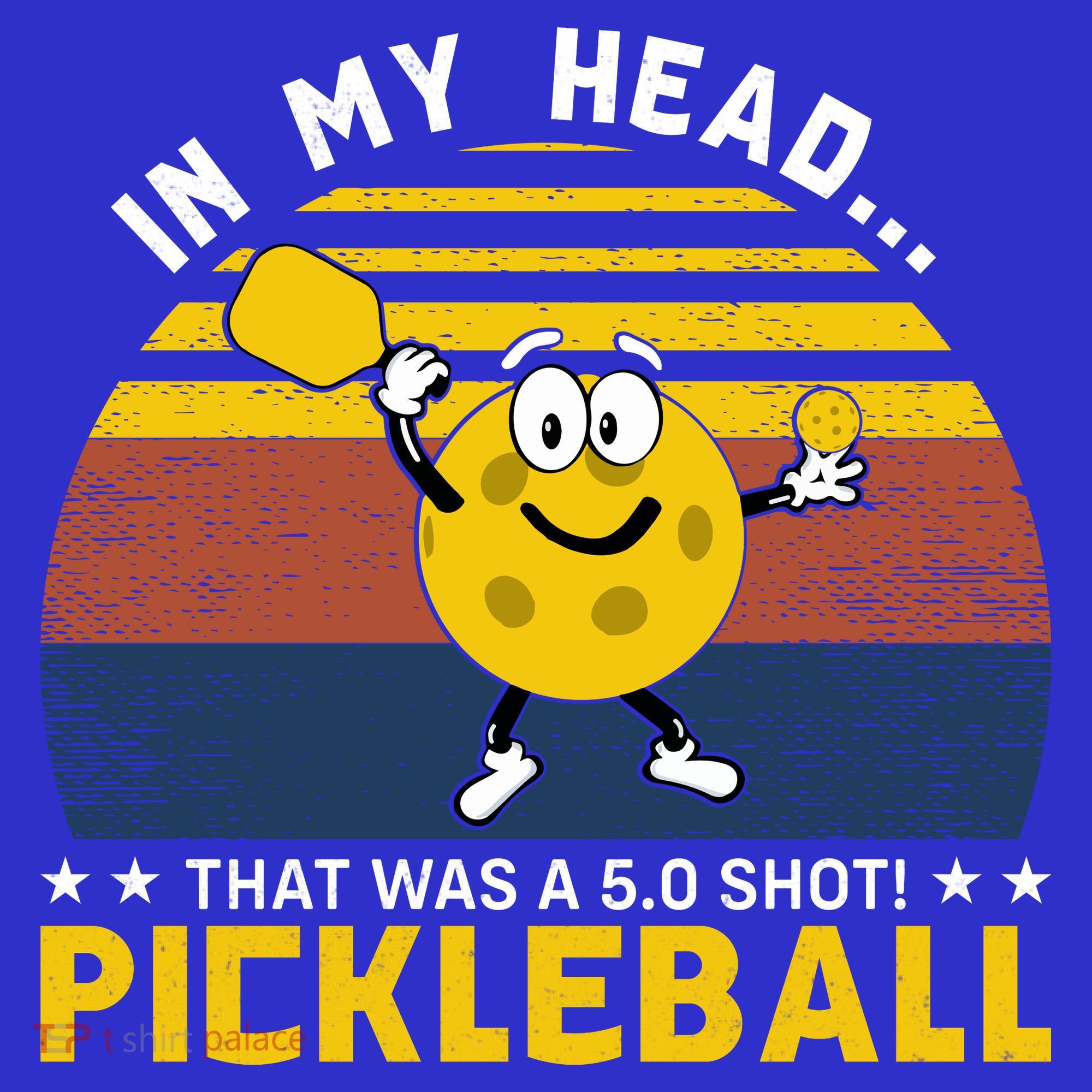 In My Head Funny Pickleball Coaster