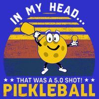 In My Head Funny Pickleball Tumbler thumb 3
